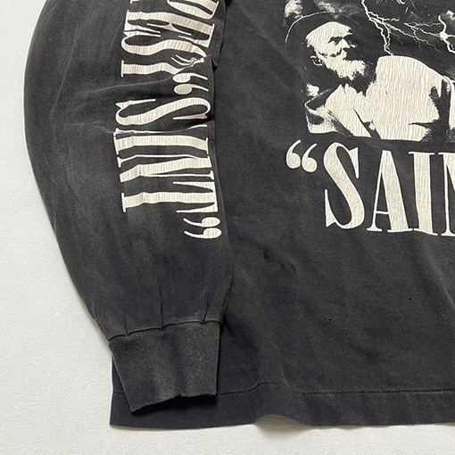 セント マイケル長袖 Tシャツ コピー TEE/TEMPEST/BLK 'TEMPEST SAINT'