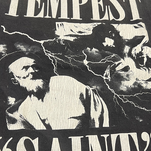 セント マイケル長袖 Tシャツ コピー TEE/TEMPEST/BLK 'TEMPEST SAINT'