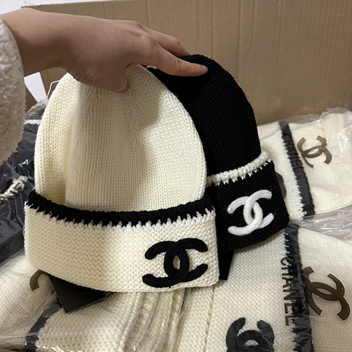 シャネル  ファッションウールニット帽