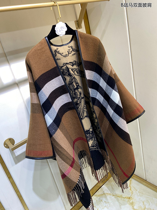 バーバリースーパーコピー 両面ショールケープ