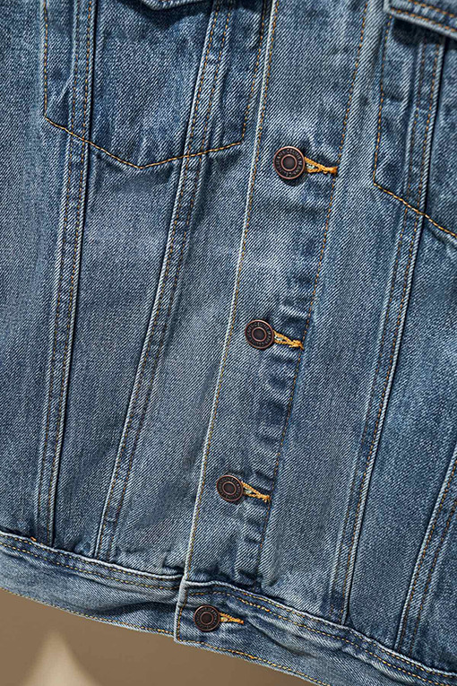 セリーヌ 新しい刺繍デニムジャケット