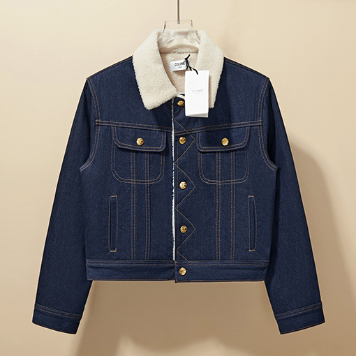 セリーヌ カシミヤデニムジャケット