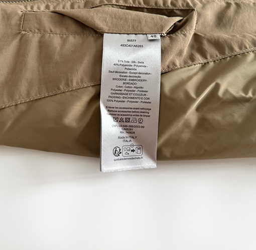 ディオールXストーンアイランドコラボレーション双方向ジッパージャケット