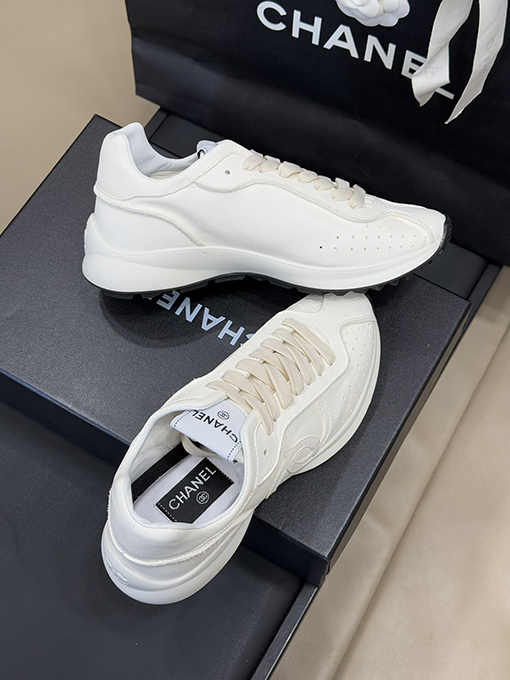 シャネル 25Ss ヴィンテージミルクホワイトスニーカー
