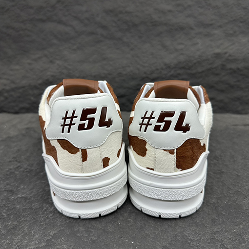 ルイヴィトンコピー 25Ss LV Trainer 装飾されたモノグラムフラワースニーカー
