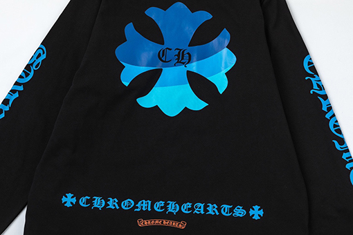クロムハーツ クルーネックプリント長袖シャツ