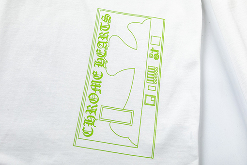クロムハーツスーパーコピー クルーネックウォッシュプリント長袖Tシャツ