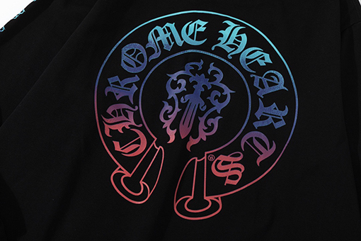 クロムハーツコピー ファッションクルーネックプリント長袖Tシャツ