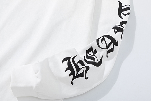 クロムハーツ秋冬のラウンドネックプリント長袖Tシャツ