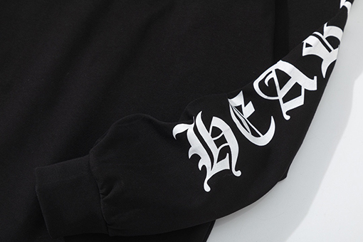 クロムハーツ秋冬のラウンドネックプリント長袖Tシャツ