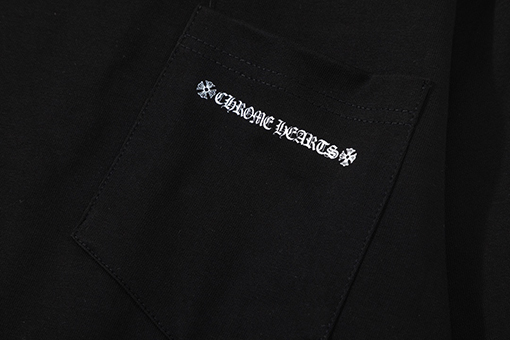 クロムハーツ秋冬のラウンドネックプリント長袖Tシャツ