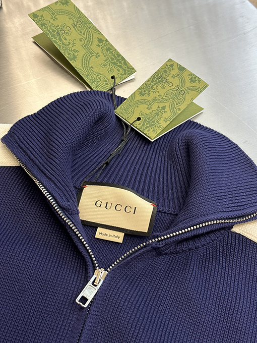 グッチスーパーコピー 24Fw ステッチウールジッパージャケット