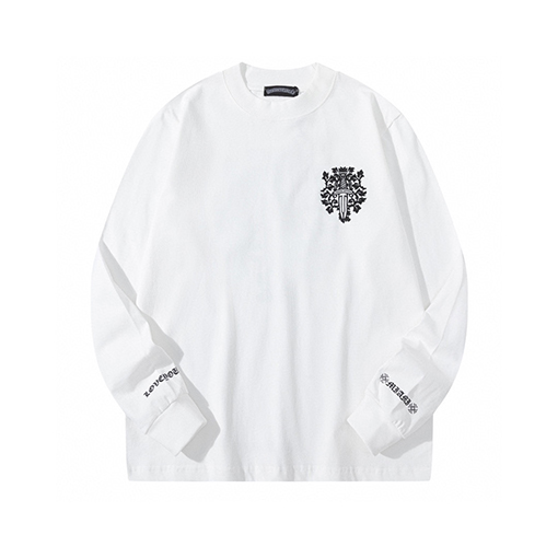 クロムハーツクルーネックプリント長袖Tシャツ