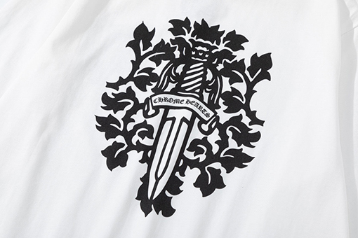 クロムハーツクルーネックプリント長袖Tシャツ