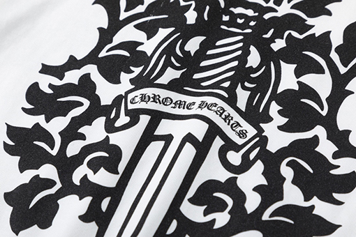 クロムハーツクルーネックプリント長袖Tシャツ
