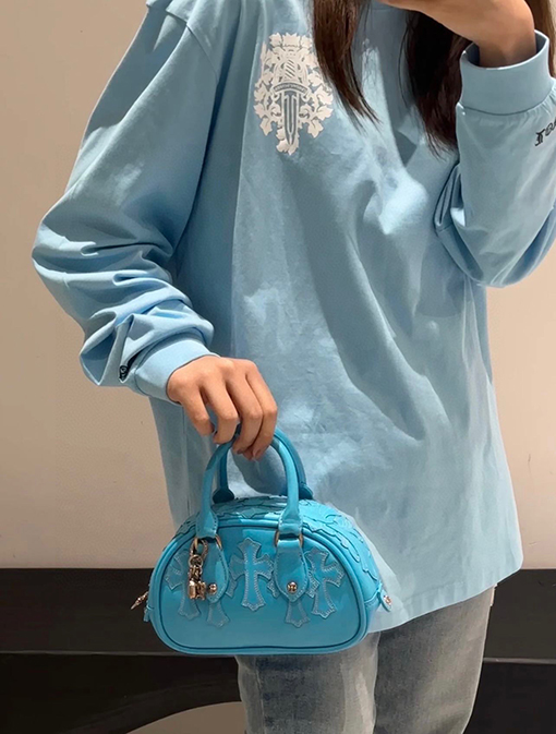 クロムハーツクルーネックプリント長袖Tシャツ