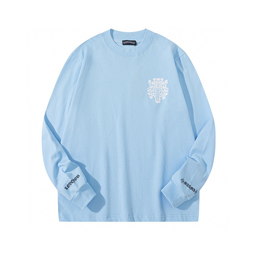 クロムハーツクルーネックプリント長袖Tシャツ