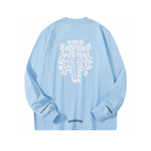 クロムハーツクルーネックプリント長袖Tシャツ