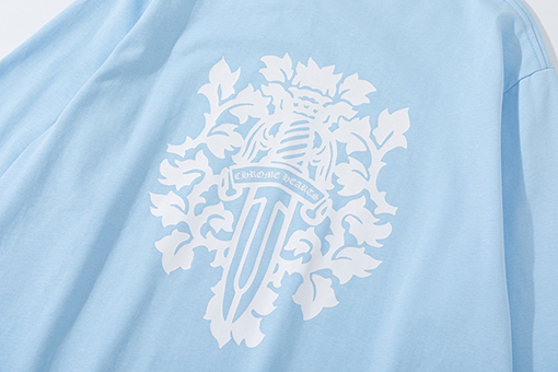 クロムハーツクルーネックプリント長袖Tシャツ