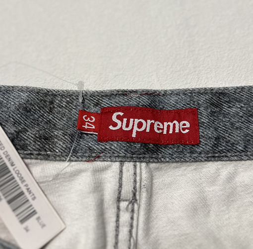 シュプリーム FW 24コラボレーションHJR TROMPE L'OEIL LOOSE FIT JEANヴィンテージ3 Dプリントジーンズ