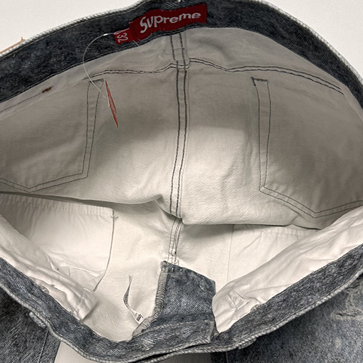 シュプリーム FW 24コラボレーションHJR TROMPE L'OEIL LOOSE FIT JEANヴィンテージ3 Dプリントジーンズ