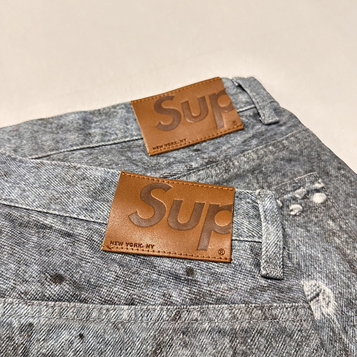 シュプリーム FW 24コラボレーションHJR TROMPE L'OEIL LOOSE FIT JEANヴィンテージ3 Dプリントジーンズ