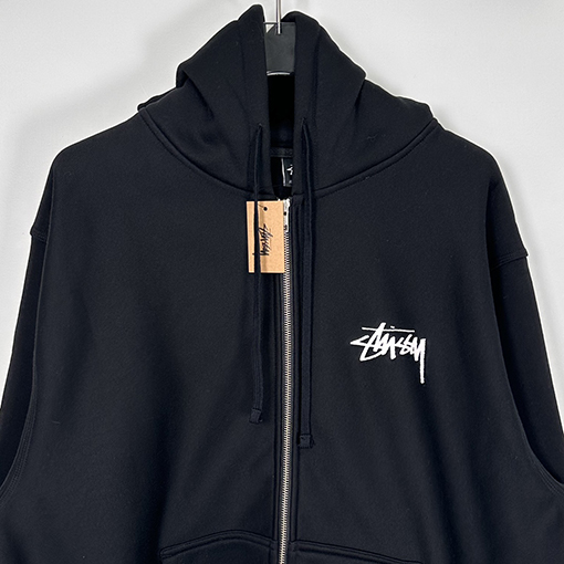 ステューシーコピー SCORPION ZIP HOODIEスコーピオンプリントジッパーフリースパーカー
