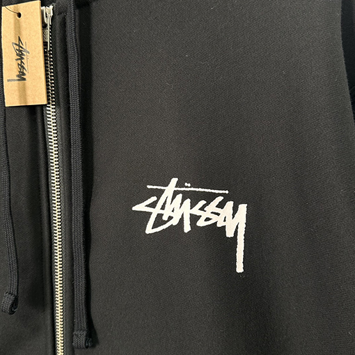 ステューシーコピー SCORPION ZIP HOODIEスコーピオンプリントジッパーフリースパーカー