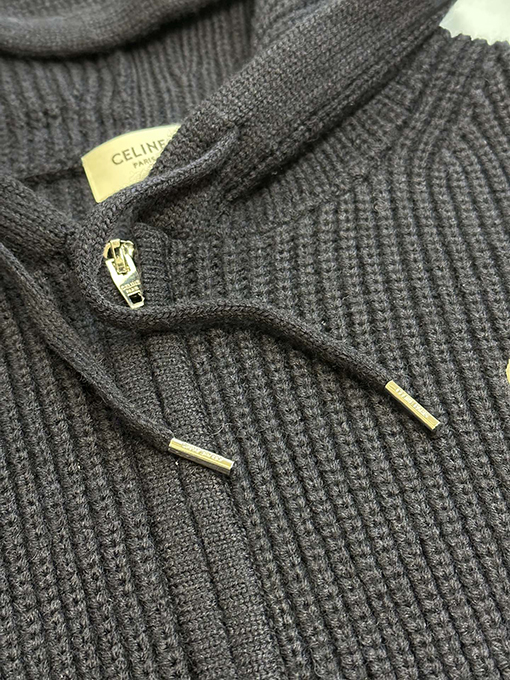 セリーヌスーパーコピー ファッション綿章仔毛織りジッパーコート