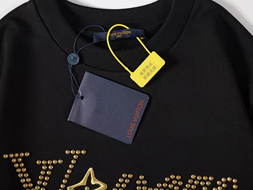  ルイヴィトン コットンシグネチャークルーネック スウェット長袖 Tシャツ 1AFVAO