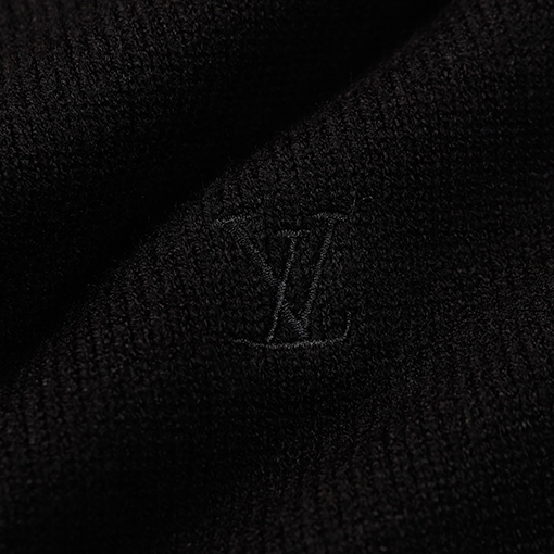 ルイヴィトン SS24フィドン連名ロゴ刺繍ラウンドネックプルオーバー長袖セーター