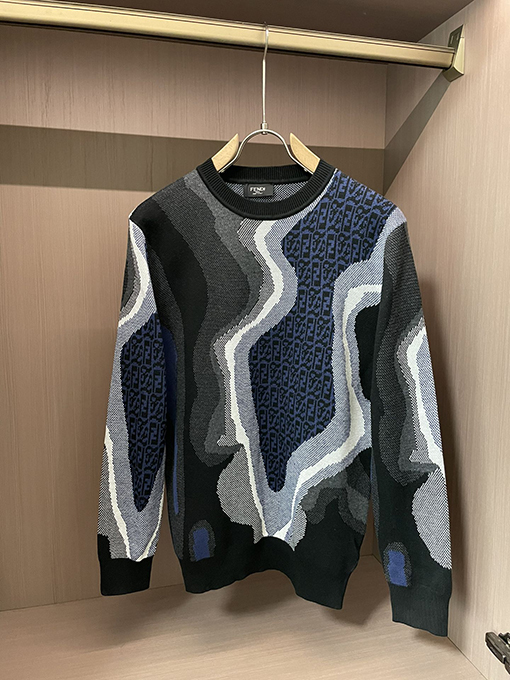 フェンディ クルーネックファッションニットセーター