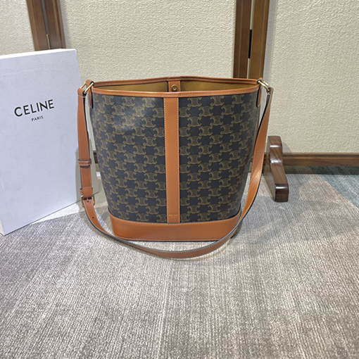 セリーヌ CELINE FOLCO クラシックなモノグラムバケツバッグ