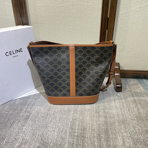 セリーヌ CELINE FOLCO クラシックなモノグラムバケツバッグ