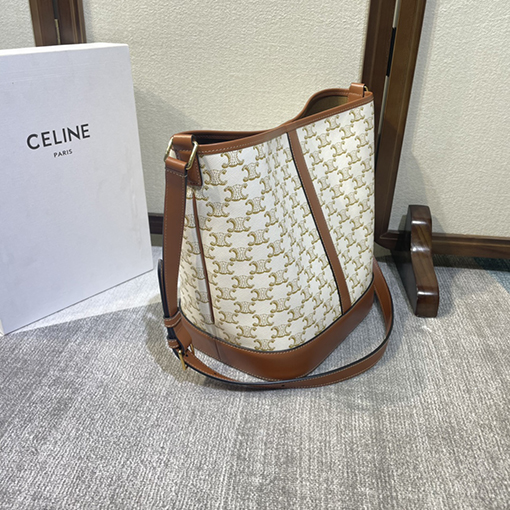 セリーヌ CELINE FOLCO クラシックなモノグラムバケツバッグ