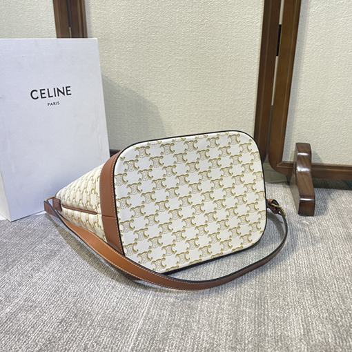 セリーヌ CELINE FOLCO クラシックなモノグラムバケツバッグ
