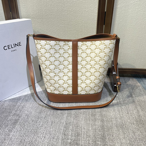 セリーヌ CELINE FOLCO クラシックなモノグラムバケツバッグ