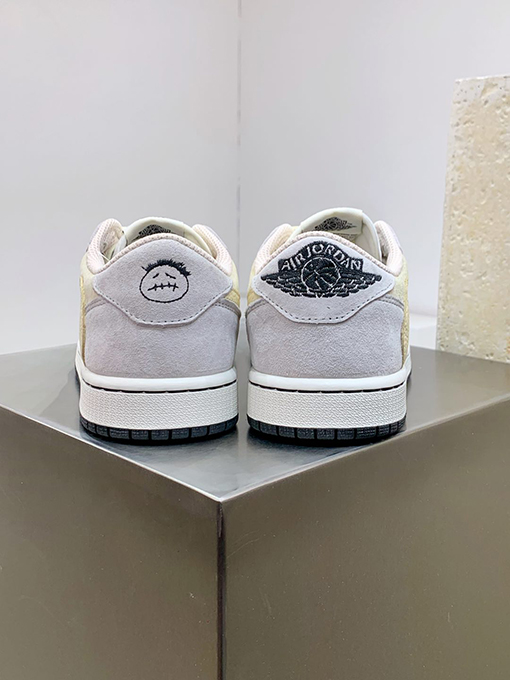 ナイキTravis Scott x Air Jordan AJ1 Low OG SP TSコラボバーブローカットスニーカー