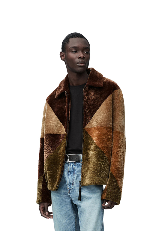 ロエベLOEWEスーパーコピーウールジャケットパッチワーク ジャケット
