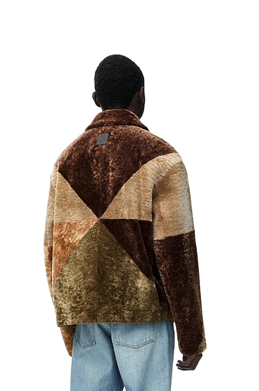 ロエベLOEWEスーパーコピーウールジャケットパッチワーク ジャケット