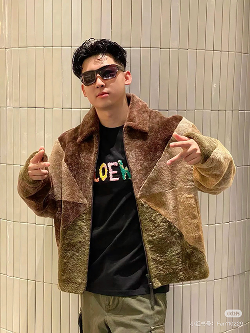 ロエベLOEWEスーパーコピーウールジャケットパッチワーク ジャケット