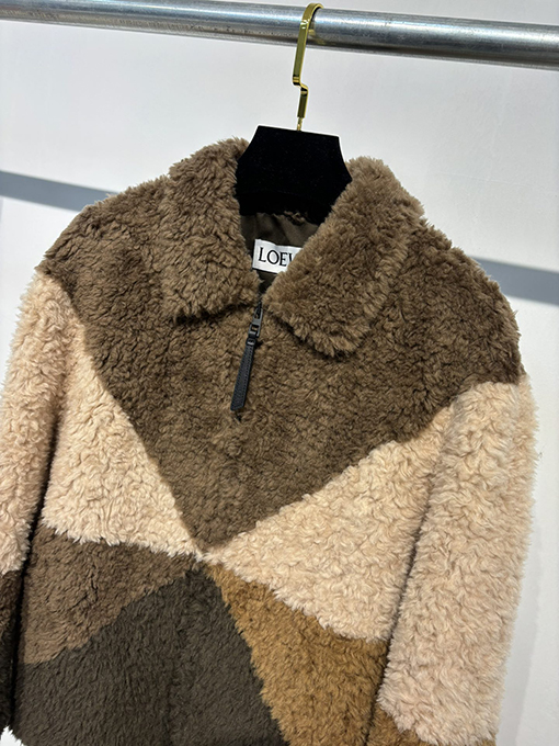 ロエベLOEWEスーパーコピーウールジャケットパッチワーク ジャケット