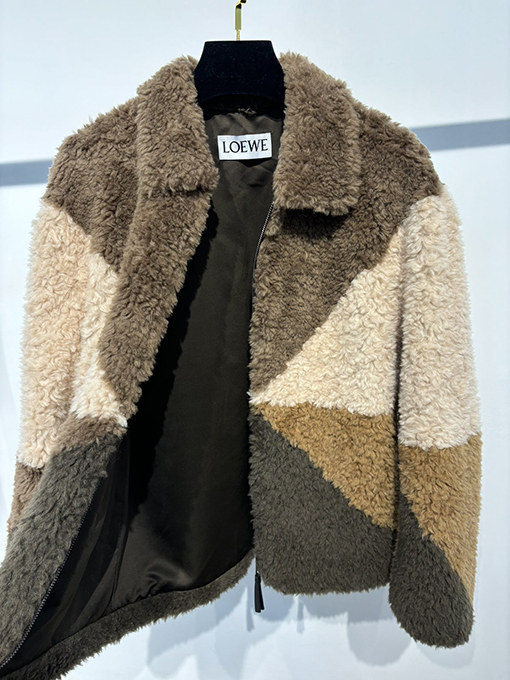 ロエベLOEWEスーパーコピーウールジャケットパッチワーク ジャケット