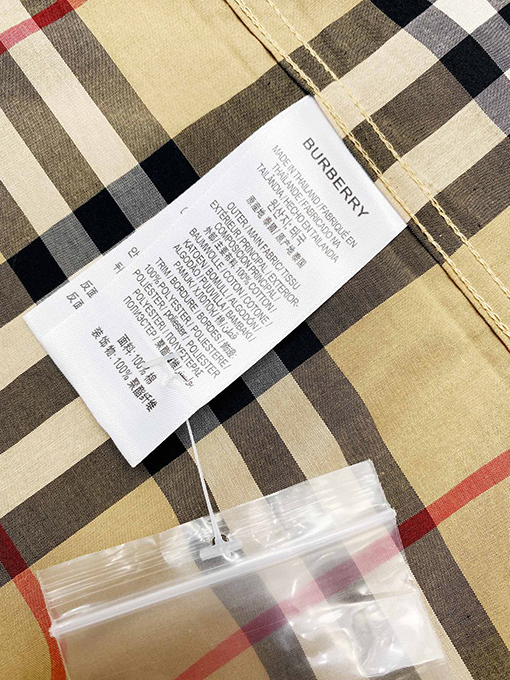 バーバリー チェック シャツ 胸元BURBERRYプリント ポイント