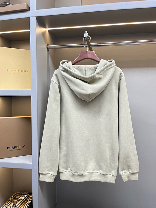 バーバリー新しい刺繍ラベリングコットンスウェットジップジャケット