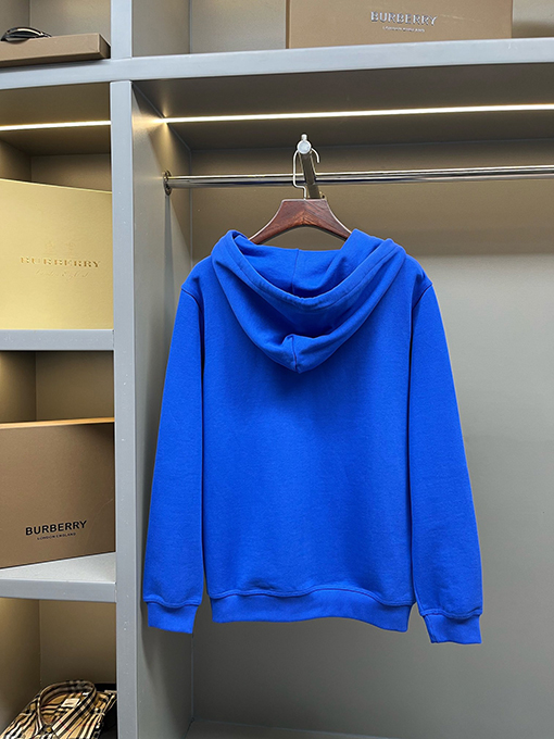 バーバリー新しい刺繍ラベリングコットンスウェットジップジャケット