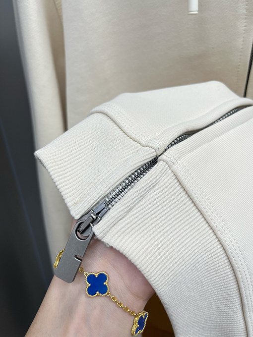 バーバリー新しい刺繍ラベリングコットンスウェットジップジャケット
