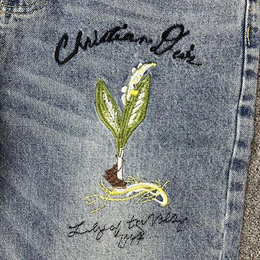 ディオール Dior刺繍文字スキニージーンズ