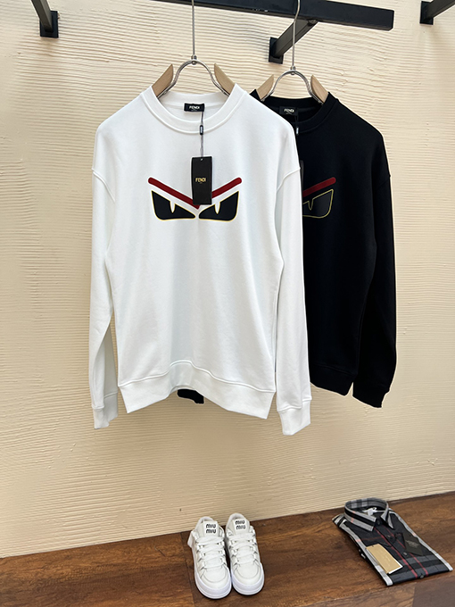 フェンディスーパーコピーラウンドネックファッション長袖パーカー