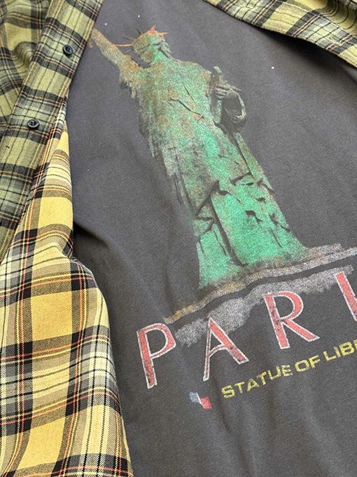 バーバリー ファッション 偽のツーピースシャツ